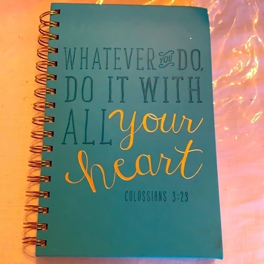 New Hard cover journal blank page whatever you do, do it with all your heart